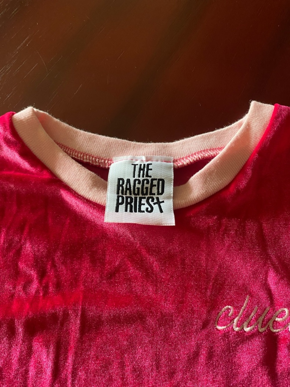 The Ragged Priest Pink 'Clueless' Ringer Tee - Picture 3 of 6